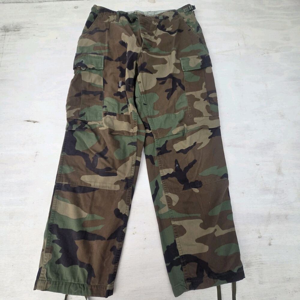 Propper US Military Woodland Camo Cargo Pants Hot Weather Trousers Medium Short